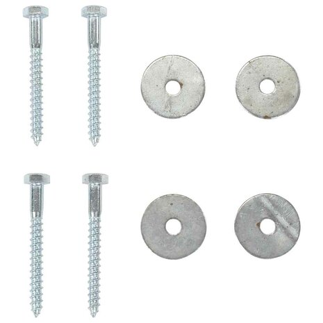 Grondankers 10 st 10x60 cm gegalvaniseerd metaal 8