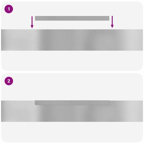 Tuinrand Zilver 450 x 0.05 x 15 cm Gegalvaniseerd staal 9