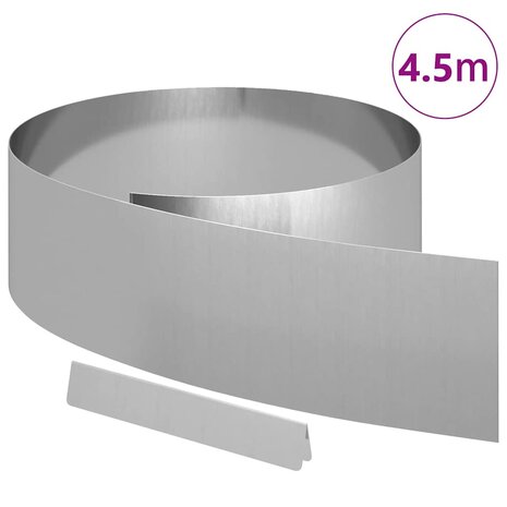 Tuinrand Zilver 450 x 0.05 x 15 cm Gegalvaniseerd staal 3