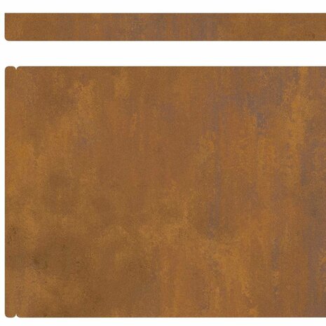 Tuinrand Roestig 450 x 0.05 x 15 cm Cortenstaal 9