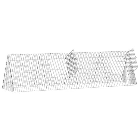 Konijnenkooi Zilver 650 x 55 x 55 cm Gegalvaniseerd staal 5
