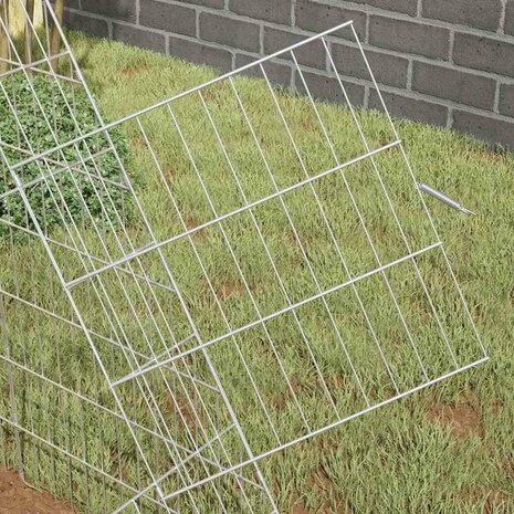 Konijnenkooi Zilver 215 x 100 x 85 cm Gegalvaniseerd staal 4