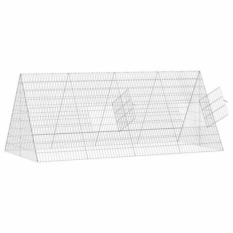Konijnenkooi Zilver 215 x 100 x 85 cm Gegalvaniseerd staal 5