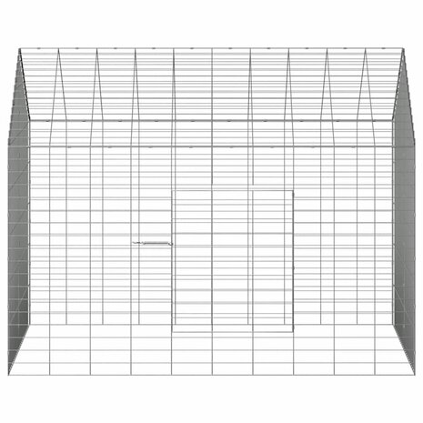 Konijnenkooi Zilver 400 x 78 x 78 cm Gegalvaniseerd staal 7
