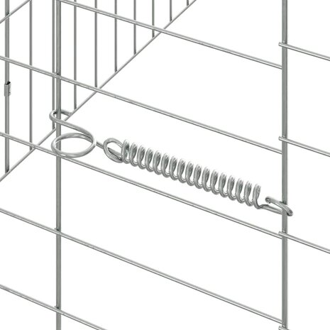 Konijnenkooi Zilver 400 x 78 x 78 cm Gegalvaniseerd staal 8