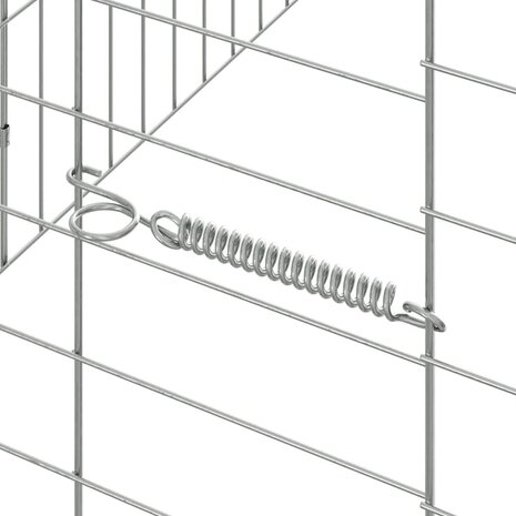 Konijnenkooi Zilver 400 x 78 x 78 cm Gegalvaniseerd staal 9