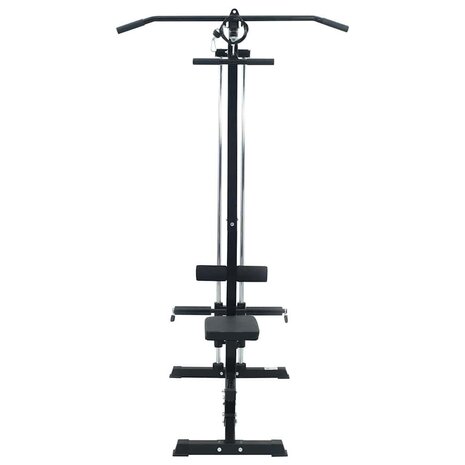 Lat pulldown machine Zwart 110 x 70 x 187 cm Poedergecoat staal 3