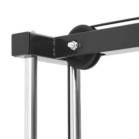 Lat pulldown machine Zwart 110 x 70 x 187 cm Poedergecoat staal 6