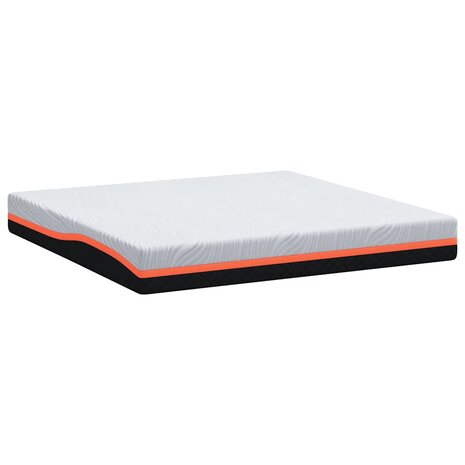 Matras Wit en Grijs 180 x 200 cm Traagschuim 6