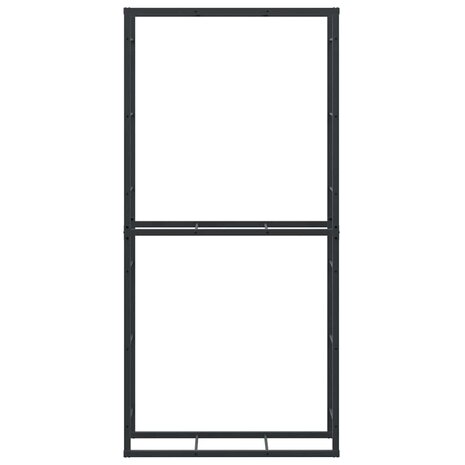 Haardhoutrek 100x30x209 cm staal zwart 5