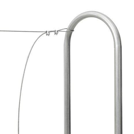 Haardhoutrek met regenhoes 300x25x150 cm gegalvaniseerd staal 7