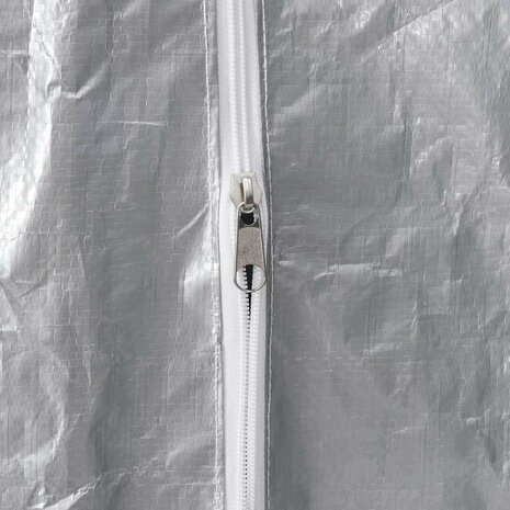 Haardhoutrek met regenhoes 300x25x150 cm gegalvaniseerd staal 8