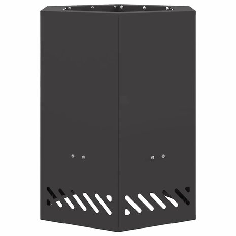 Rookloze Vuurschaal Zwart 38 x 38 x 51 cm Staal 2