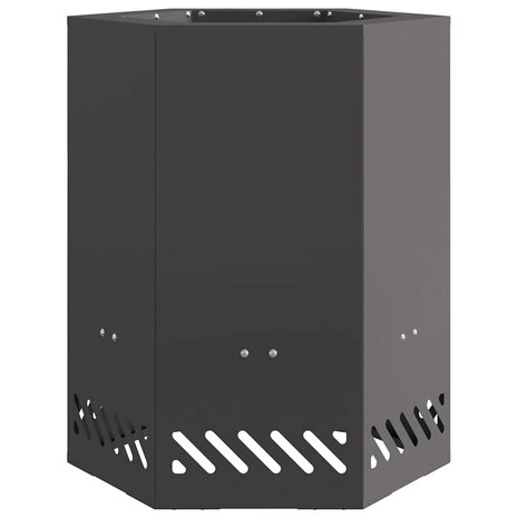 Rookloze Vuurschaal Zwart 38 x 38 x 51 cm Staal 5