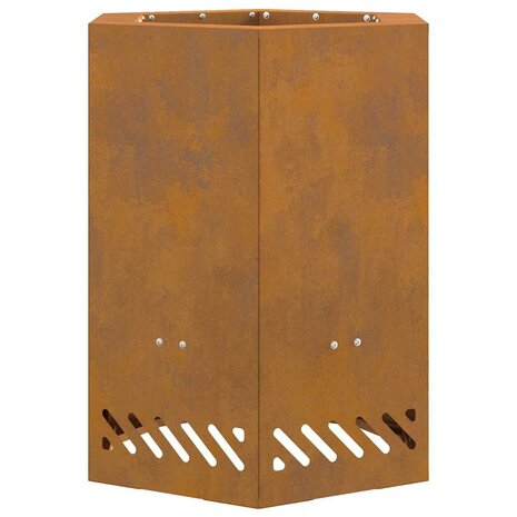 Rookloze Vuurschaal Bruin 38 x 38 x 51 cm Staal 2