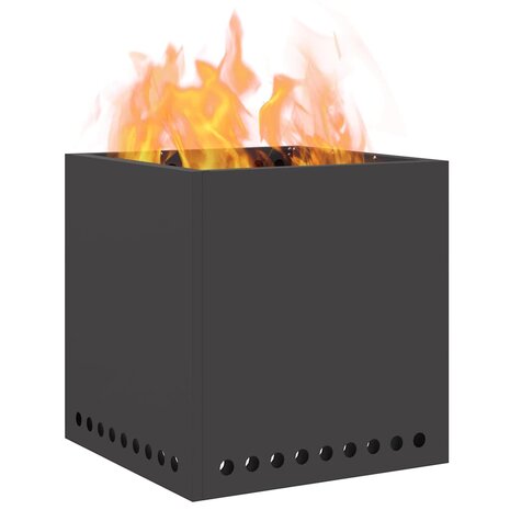 Rookloze Vuurschaal Zwart 48 x 48 x 50 cm Staal 3