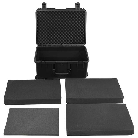 Flightcase draagbaar 54x41,5x29 cm PP zwart 6