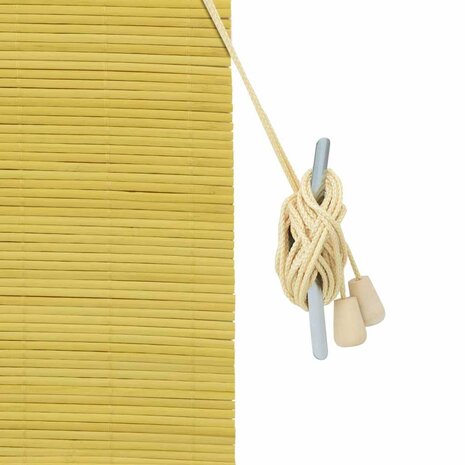 Raamrolgordijnen & Shutters Geel Bamboe 6