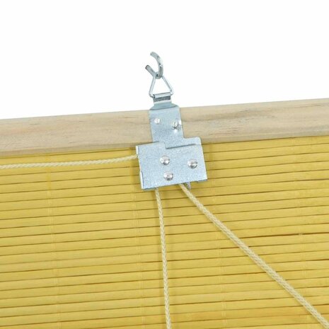 Raamrolgordijnen & Shutters Geel Bamboe 7