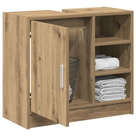 Badkamerkast Artisan Eiken 63 x 29 x 55 cm Bewerkt hout 3