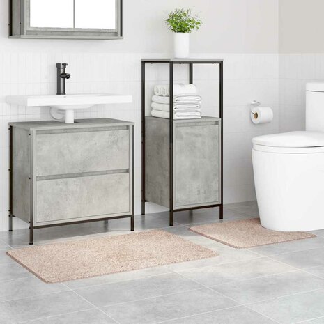 Antislip Badmat Set 2 pcs Cr&egrave;me PP 3