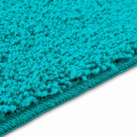 Antislip Badmat Set 2 pcs Turquoise PP 9