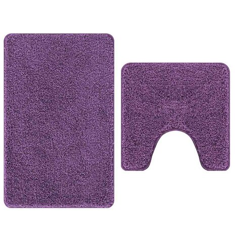 Antislip Badmat Set 2 pcs Paars PP 2