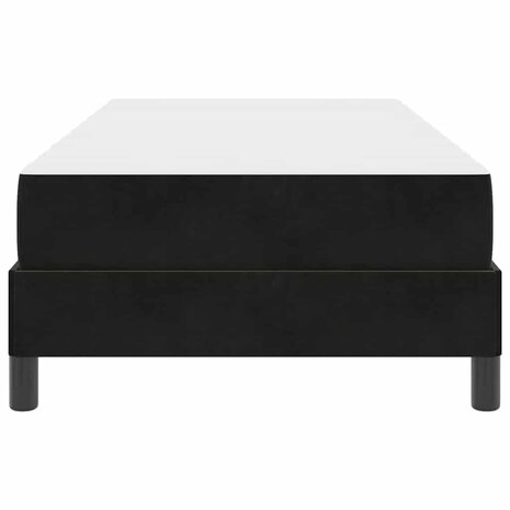 Boxspringbed met matras met matras Zwart 80 x 210 cm Fluweel 6