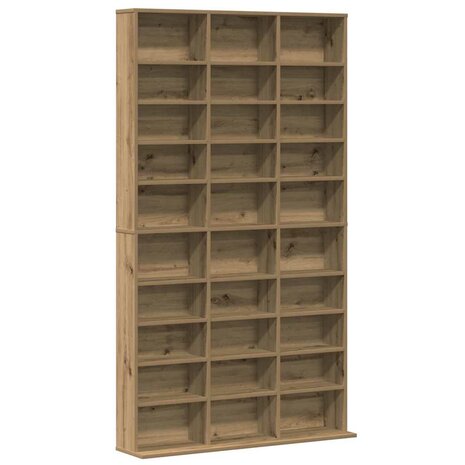 Cd-kast met plank artisanaal eikenkleurig 101 x 23 x 177.5 cm 2