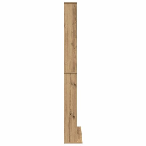 Cd-kast met plank artisanaal eikenkleurig 101 x 23 x 177.5 cm 7