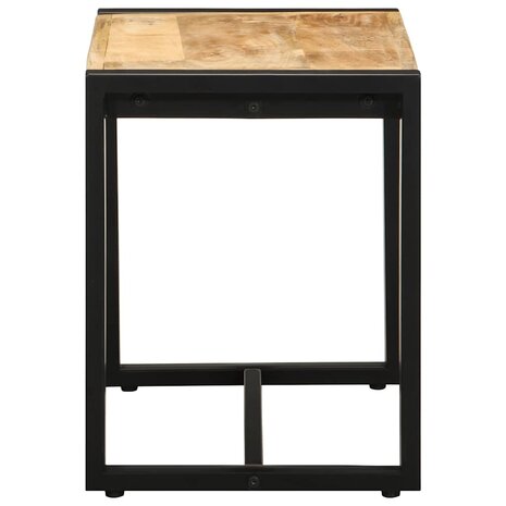 Bank 60x35x45 cm massief ruw hout mango 4