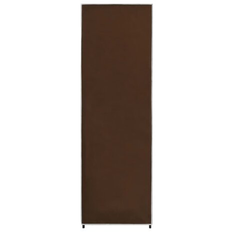 Kledingkast 87x49x159 cm stof bruin 6