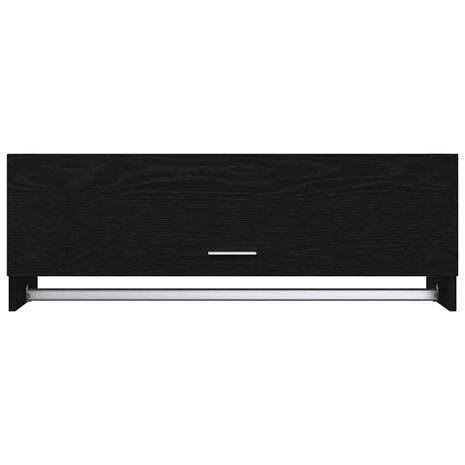Kledingkast Zwart Eiken 100 x 32,5 x 35 cm Bewerkt hout 8