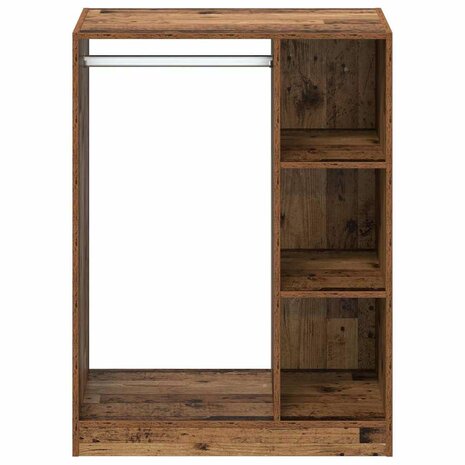 Kledingkast met plank Oud hout 77 x 48 x 102 cm Bewerkt hout 4