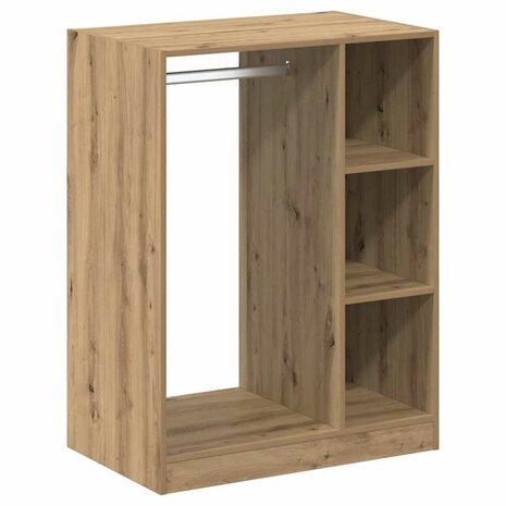 Kledingkast met plank artisanaal eikenkleurig 77 x 48 x 102 cm 2