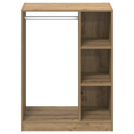 Kledingkast met plank artisanaal eikenkleurig 77 x 48 x 102 cm 5
