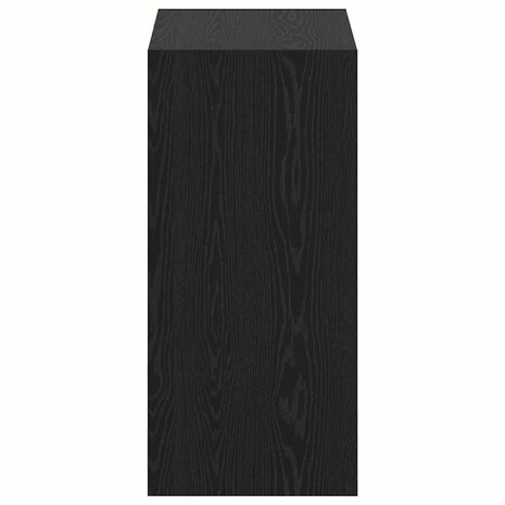 Kledingkast met plank Zwart eiken 77 x 48 x 102 cm Bewerkt hout 6
