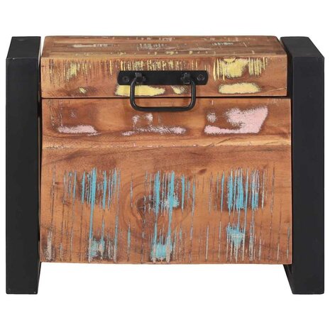 Opbergkisten Bruin 40 x 30 x 30 cm Massief gerecycled hout 5