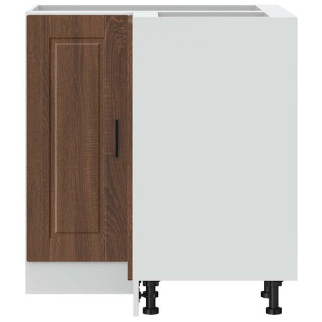 Keuken hoekonderkast "Porto" bewerkt hout bruin eikenkleur 5