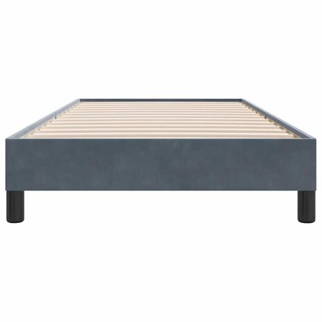 Boxspring zonder matras fluweel donkergrijs 80x210 cm 5