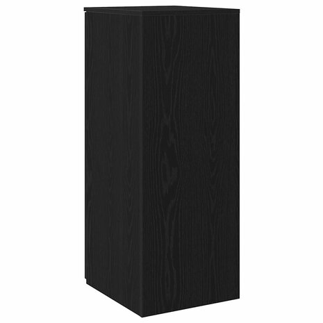 Opbergkast zwart 40x45x103,5 cm bewerkt hout 7