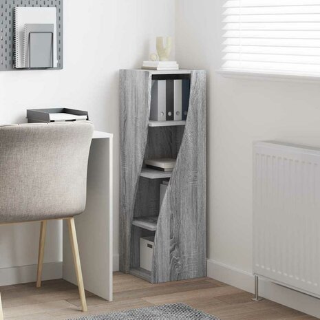 Hoekkast Wit 32x32x102cm Bewerkt hout 4