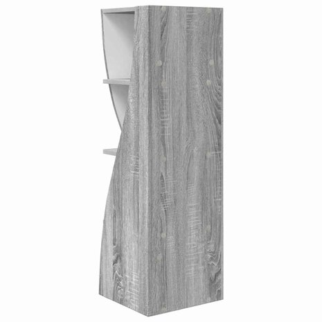 Hoekkast Wit 32x32x102cm Bewerkt hout 7