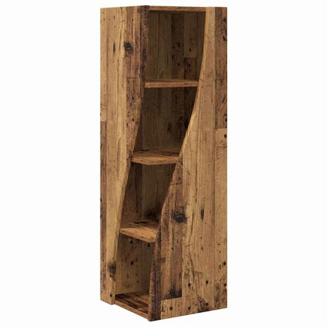 Hoekkast Wit 32x32x102cm Bewerkt hout 2