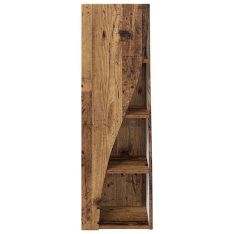 Hoekkast Wit 32x32x102cm Bewerkt hout 5