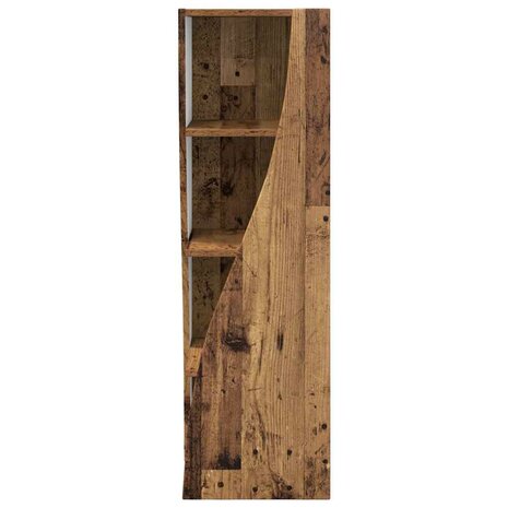 Hoekkast Wit 32x32x102cm Bewerkt hout 6