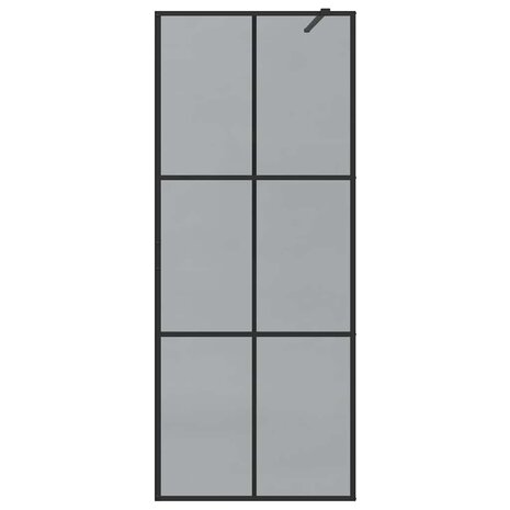 Inloopdouchewand Zwart 80 x 195 cm Gehard Glas 4