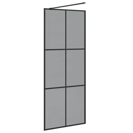 Inloopdouchewand Zwart 80 x 195 cm Gehard Glas 6