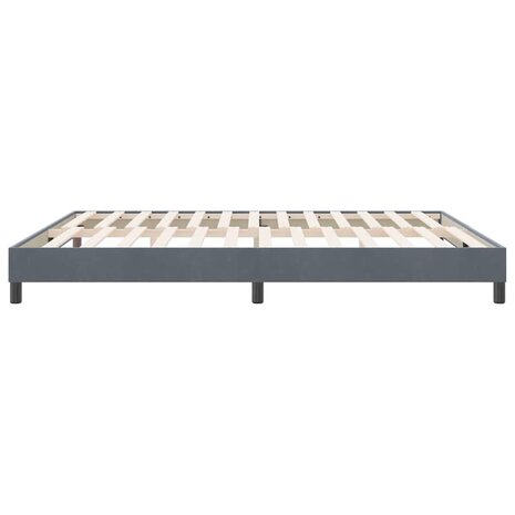 Boxspringbed zonder matras 180x220 cm fluweel donkergrijs 6