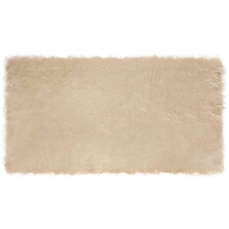 Nep Schapenvacht Tapijt Tafalla Beige 60 x 110 cm Polyester 2